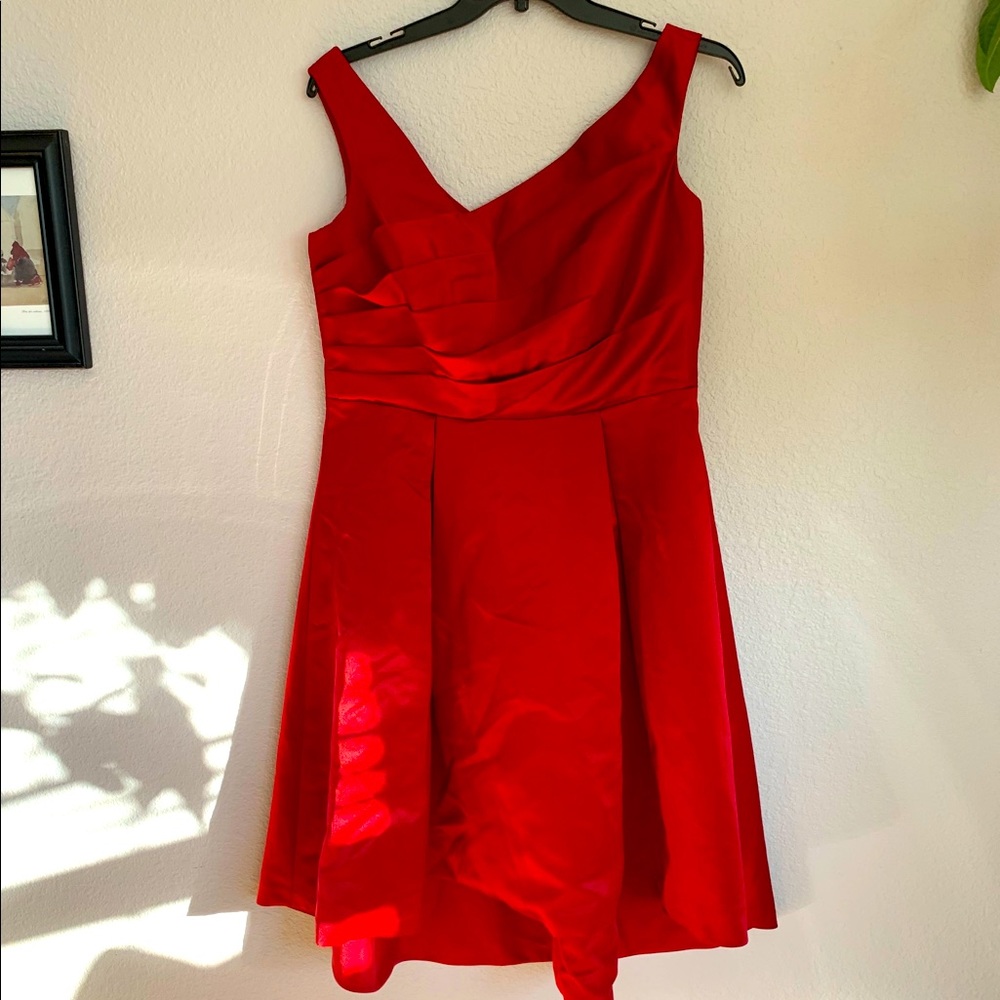 Red Satin Dress